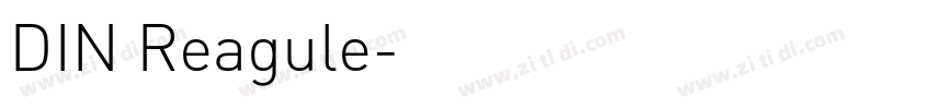 DIN Reagule字体转换